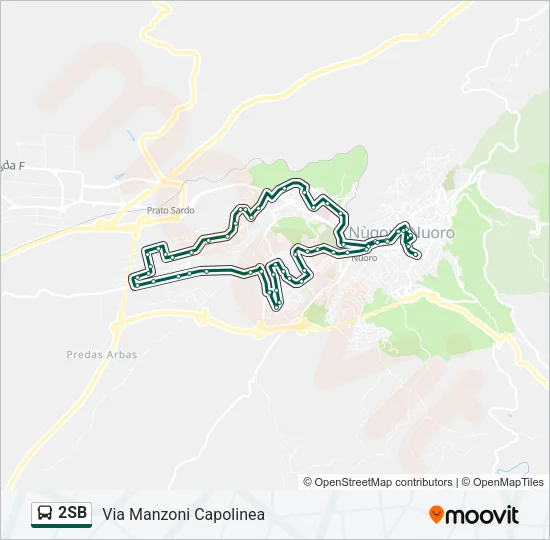 2SB Bus Line Map