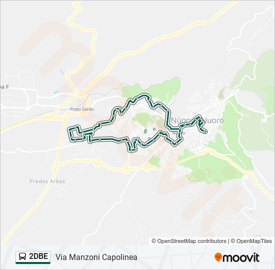 2DBE bus Line Map