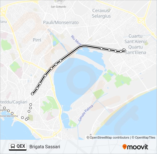 QEX bus Line Map