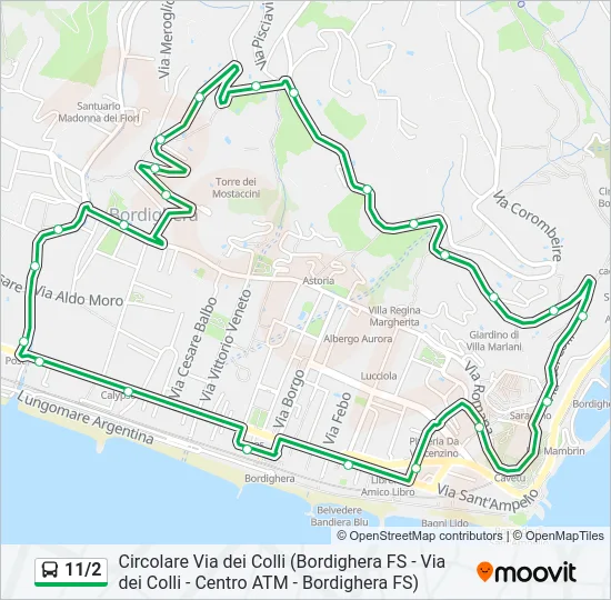 11/2 Bus Line Map