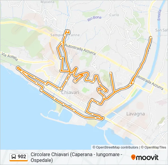 902 Bus Line Map