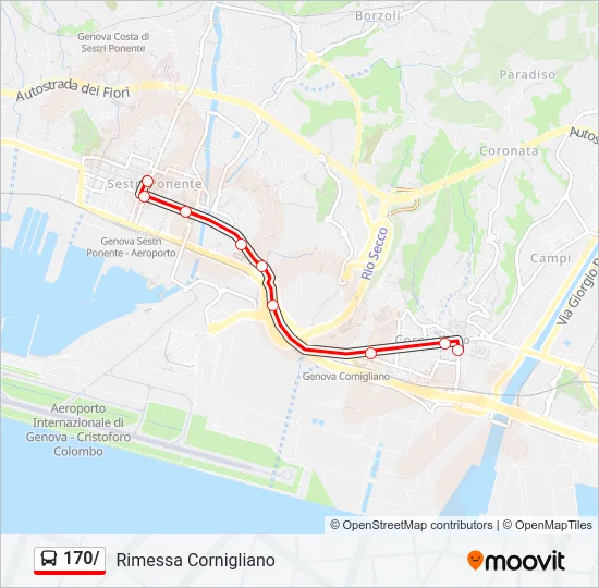 170/ Bus Line Map