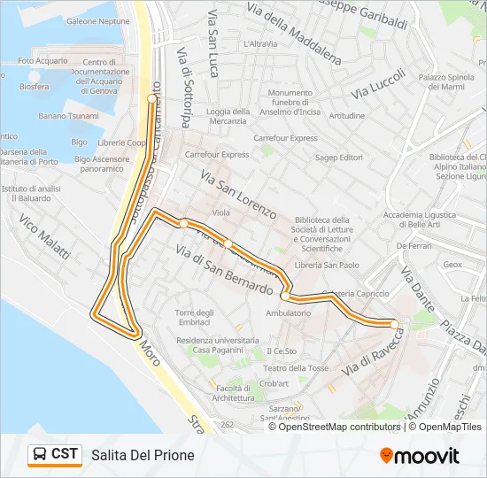 CST Bus Line Map