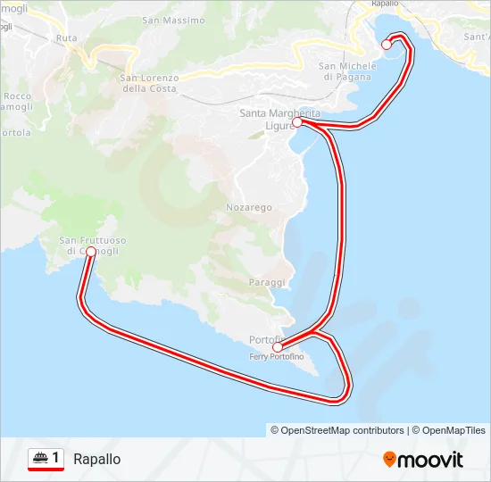 1 Navebus Line Map