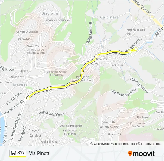 82/ Bus Line Map