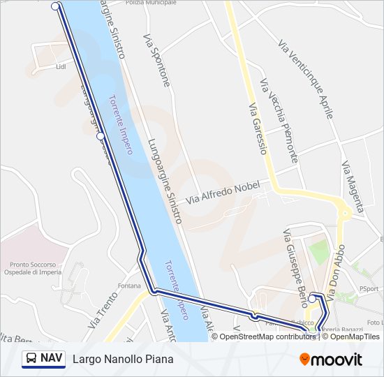 NAV Bus Line Map