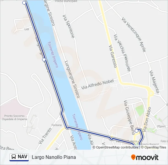 NAV Bus Line Map