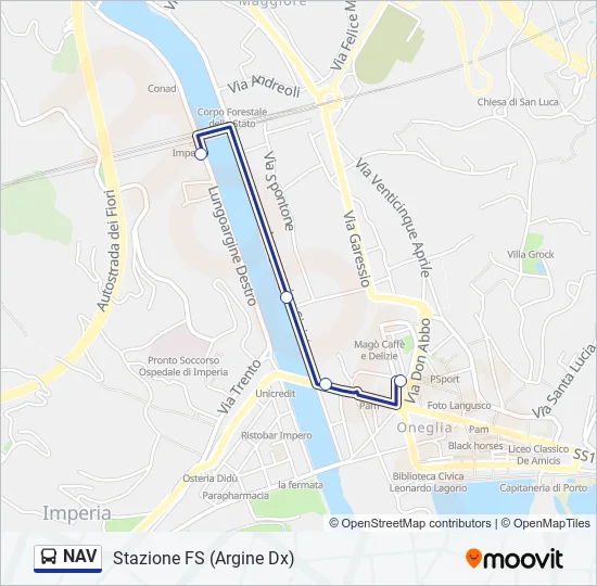 NAV Bus Line Map