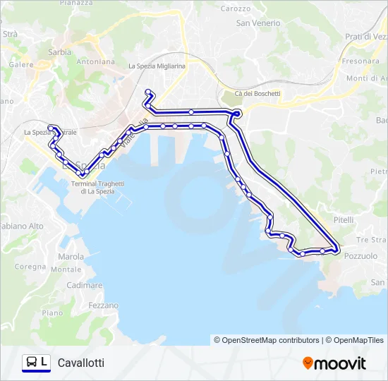 L Bus Line Map