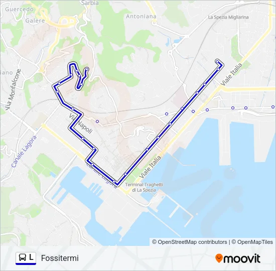 L Bus Line Map