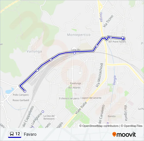 12 Bus Line Map