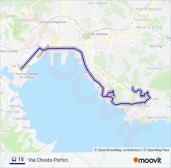 15 Bus Line Map