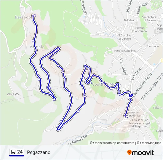 24 Bus Line Map
