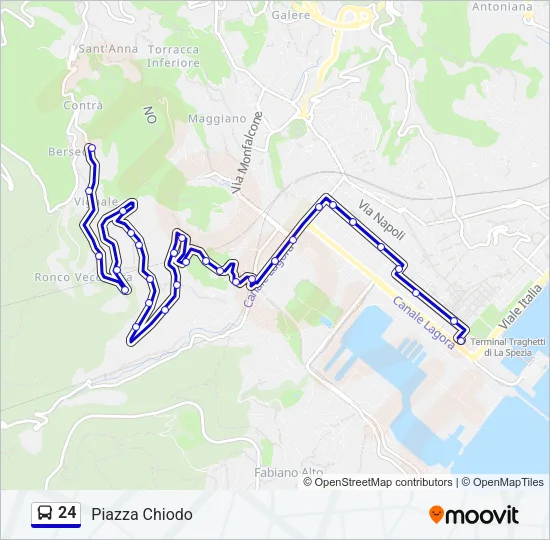 24 Bus Line Map