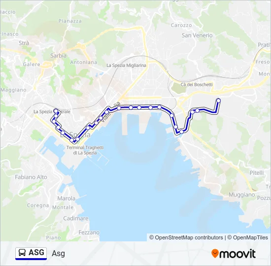 ASG Bus Line Map
