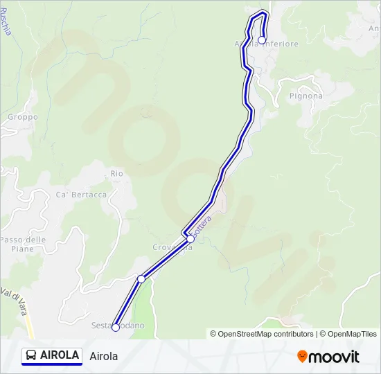 AIROLA Bus Line Map