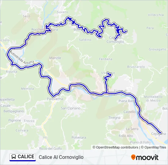 CALICE Bus Line Map