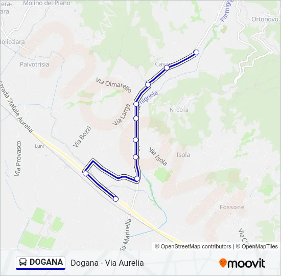 DOGANA Bus Line Map