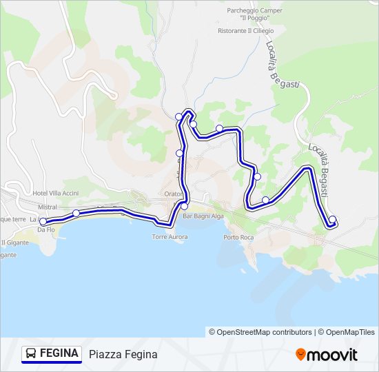 FEGINA bus Line Map