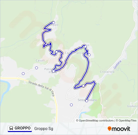 GROPPO Bus Line Map