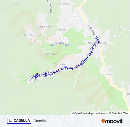 CASELLA bus Line Map