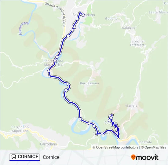 CORNICE Bus Line Map
