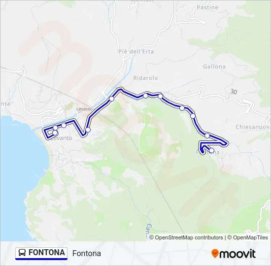 FONTONA Bus Line Map