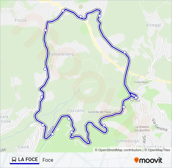 LA FOCE Bus Line Map