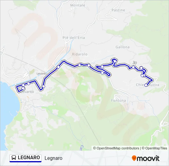 LEGNARO Bus Line Map