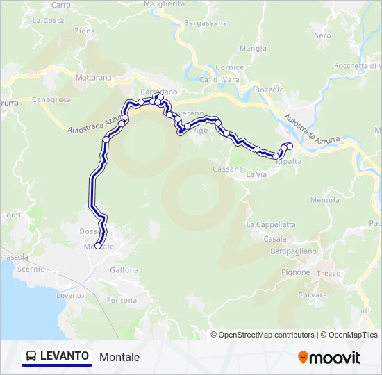 LEVANTO Bus Line Map