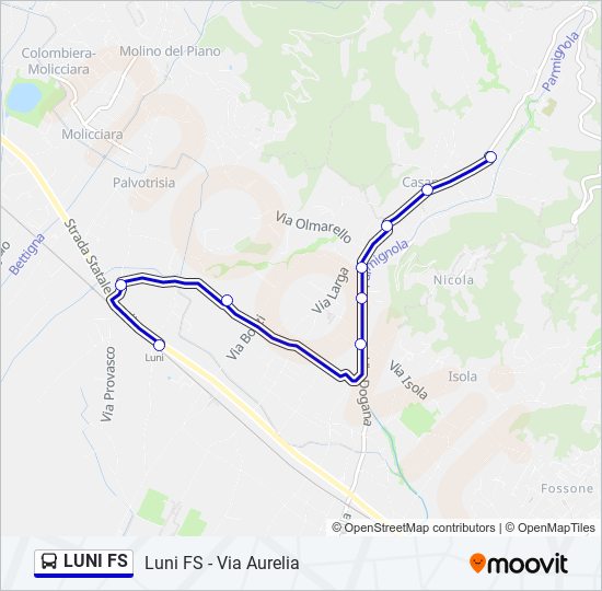 LUNI FS bus Line Map