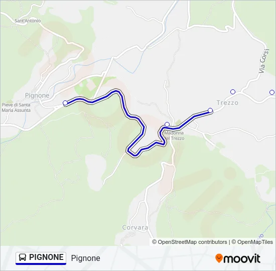 PIGNONE Bus Line Map