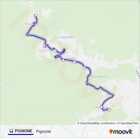 PIGNONE Bus Line Map