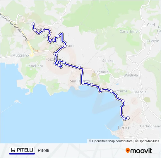 PITELLI Bus Line Map