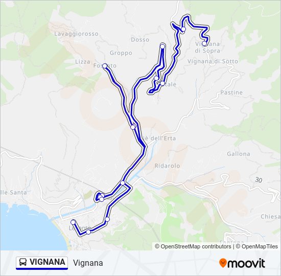 VIGNANA bus Line Map