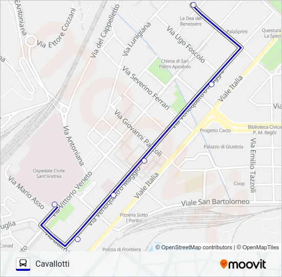 DEPOSITO Bus Line Map