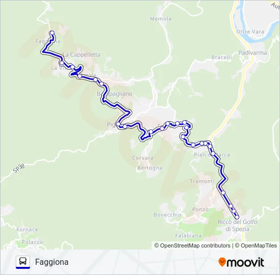 FAGGIONA Bus Line Map