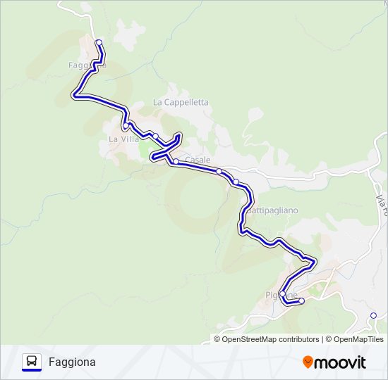 FAGGIONA bus Line Map