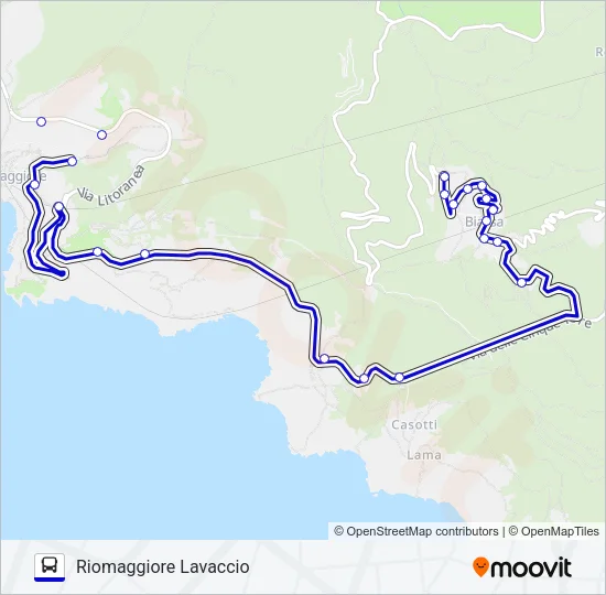 LAVACCIO Bus Line Map