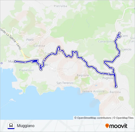 MUGGIANO Bus Line Map
