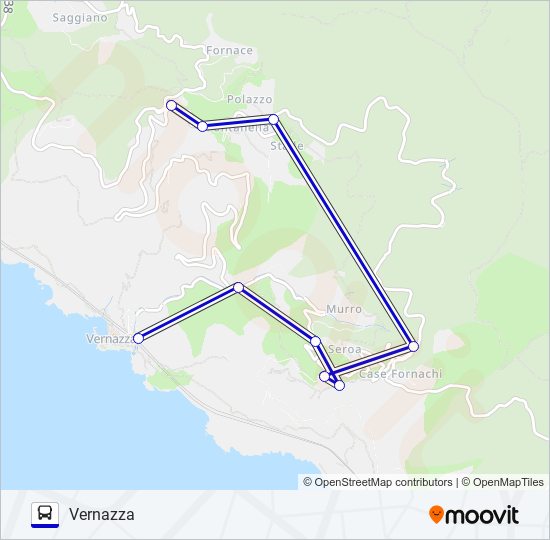 VERNAZZA bus Line Map