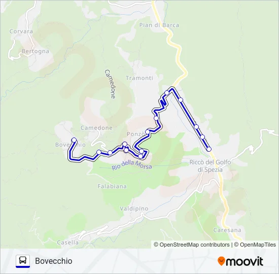BOVECCHIO Bus Line Map