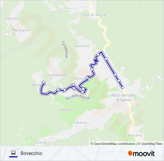 BOVECCHIO bus Line Map