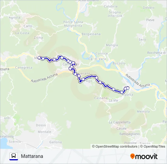 MATTARANA Bus Line Map