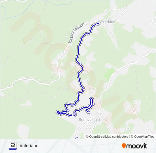 VALERIANO Bus Line Map