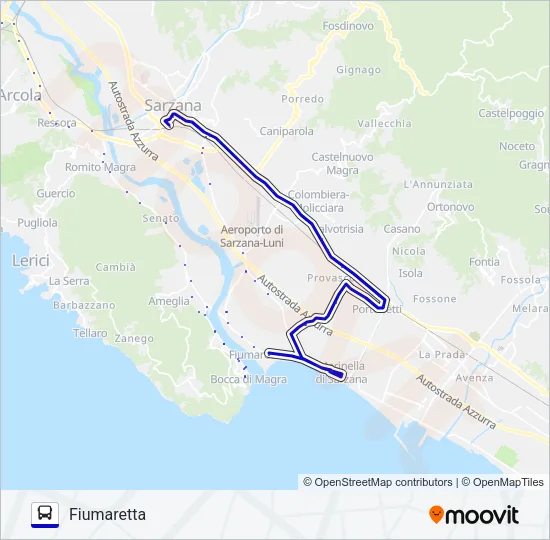 FIUMARETTA Bus Line Map