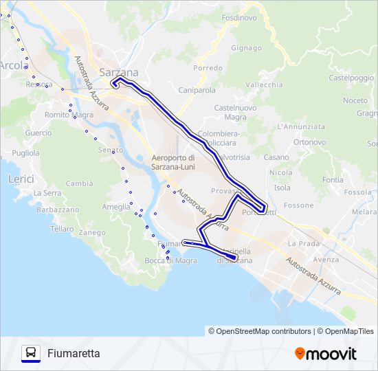 FIUMARETTA bus Line Map
