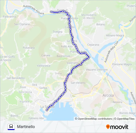MARTINELLO Bus Line Map