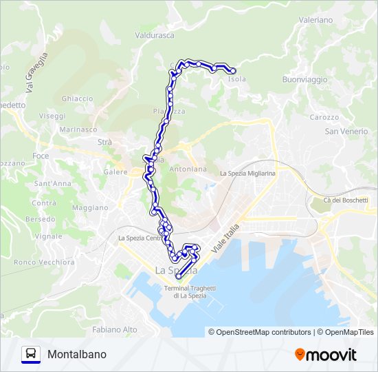 MONTALBANO bus Line Map
