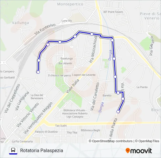 PALASPEZIA Bus Line Map